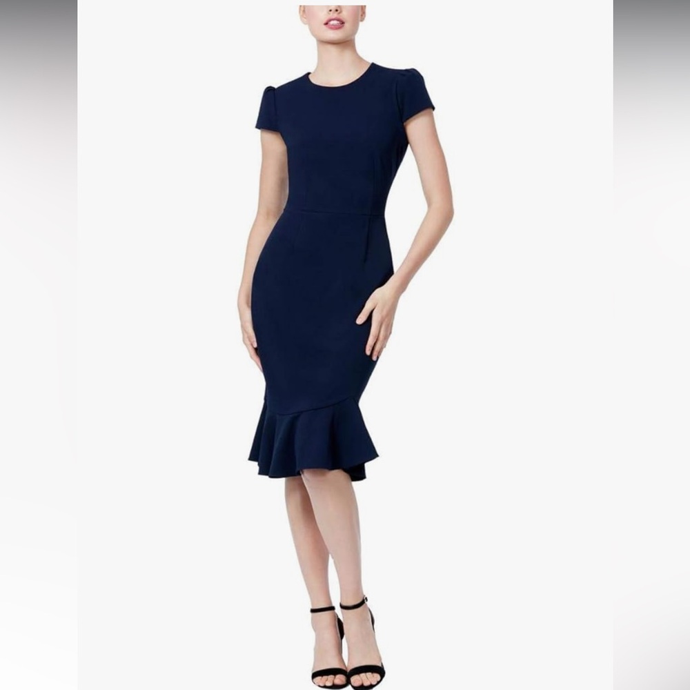 Betsey Johnson Navy Midi Dress